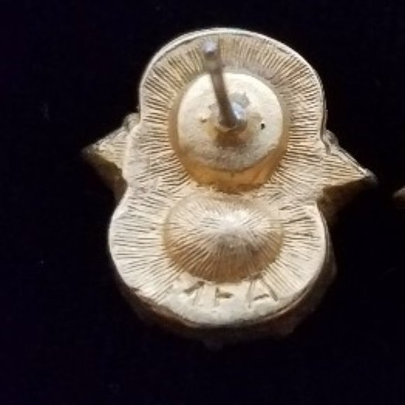 Vintage MFA Austrian Crystal Earrings 1 - Picture 6 of 6